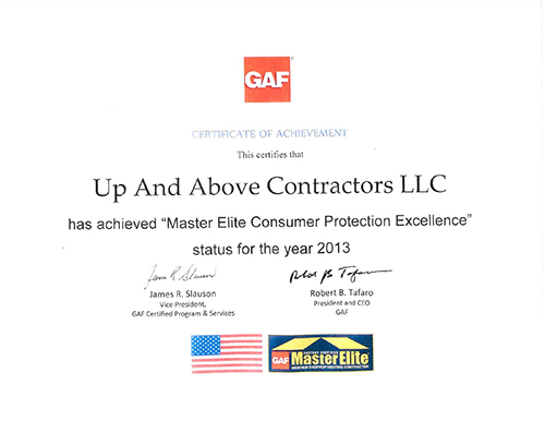 GAF Master Elite Consumer Protection Excellence